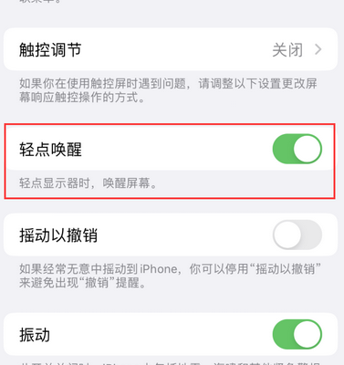 台前苹果售后服务分享iPhone轻点唤醒功能屏幕无反应